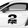 2Pac Faust Aufkleber - Beispielansicht