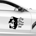 2Pac Only god can judge me Aufkleber - Beispielansicht