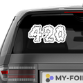 420 Cloudy Aufkleber - Beispielansicht