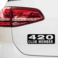 420 Club Aufkleber - Beispielansicht