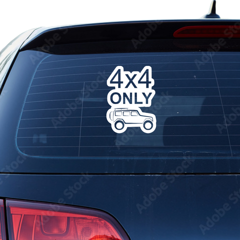4x4 Jeep Aufkleber - Beispielansicht