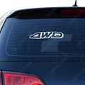 4x4 Schriftzug geschuwngen Aufkleber 12 - Beispielansicht