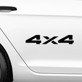 4x4 Schrifzug Aufkleber - Beispielansicht