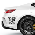 Adventure is calling Aufkleber - Beispielansicht