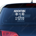 Adventure is calling Aufkleber - Beispielansicht
