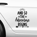 And so the adventure begins Aufkleber - Beispielansicht