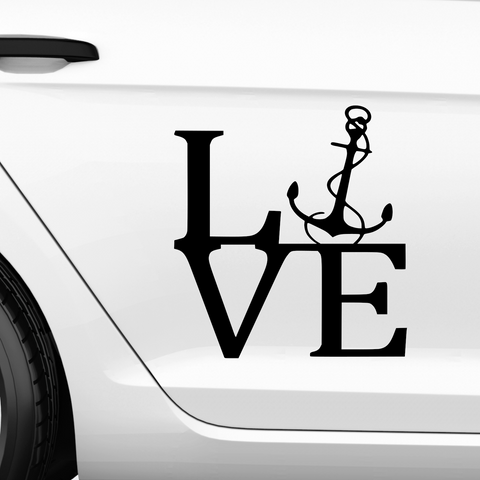 Anker Love Aufkleber - Beispielansicht