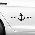 Anker Sterne Aufkleber - Beispielansicht