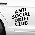 Anti Social Drift Club Aufkleber - Beispielansicht