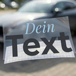 Autobeschriftung online gestalten (Wunschtext)