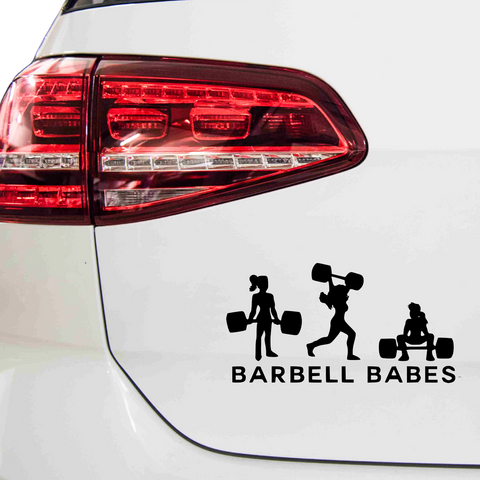 Barbell Babes Aufkleber - Beispielansicht