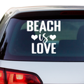 Beach is life Aufkleber - Beispielansicht