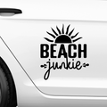 Beach junkie Aufkleber - Beispielansicht