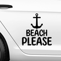 Beach please Aufkleber - Beispielansicht