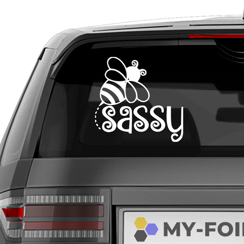 Bee Sassy Aufkleber 2. - Beispielansicht