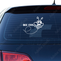 Bee cool Biene Aufkleber - Beispielansicht