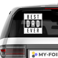 Best Dad ever Aufkleber Nr 2 - Beispielansicht