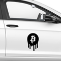 Bitcoin Emblem Abstrakt Aufkleber - Beispielansicht