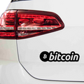 Bitcoin Schriftzug Nr.4 Aufkleber - Beispielansicht