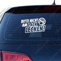 Bitte nicht am Lack lecken Aufkleber - Beispielansicht