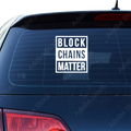 Block Chains Matter Aufkleber - Beispielansicht