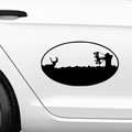 Bogenschütze mit Hirsch Aufkleber - Beispielansicht