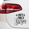 But First YOGA Aufkleber - Beispielansicht