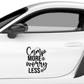 Camp more worry less Aufkleber Nr 2 - Beispielansicht