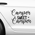 Camper sweet Camper Aufkleber - Beispielansicht
