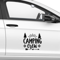 Camping Crew Aufkleber - Beispielansicht
