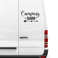 Camping Squad Aufkleber - Beispielansicht