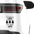 Camping life the best life Aufkleber - Beispielansicht