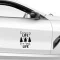 Camping life the best life Aufkleber - Beispielansicht