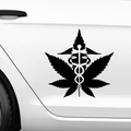 Cannabis Blatt Aufkleber - Beispielansicht