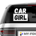 Car Girl Aufkleber - Beispielansicht