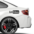 Cat videos You Tube Fakelogo Aufkleber - Beispielansicht