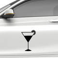 Cocktailglas Aufkleber - Beispielansicht