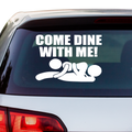 Come dine with me Aufkleber - Beispielansicht