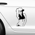 Cowgirl Aufkleber - Beispielansicht