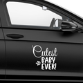 Cutest Baby ever Aufkleber - Beispielansicht