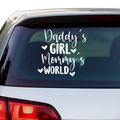 Daddys Girl Mommys World Aufkleber - Beispielansicht