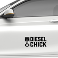 Diesel Chick Aufkleber - Beispielansicht