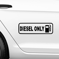 Diesel Only Aufkleber - Beispielansicht