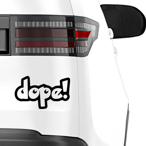 Dope Schrift Nr.2 Aufkleber - Beispielansicht