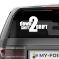 Down to Drift Aufkleber - Beispielansicht