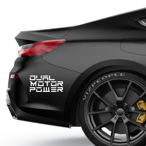 Dual Motor Power Blocksatz Aufkleber - Beispielansicht