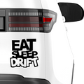 Eat Sleep Drift Aufkleber - Beispielansicht