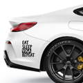 Eat Sleep Yoga Repeat Aufkleber - Beispielansicht