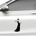 Elegante Frau im Abendkleid Aufkleber - Beispielansicht