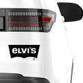 Elvi's Lewi's Fakelogo Aufkleber - Beispielansicht